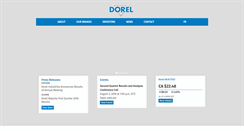 Desktop Screenshot of dorel.com